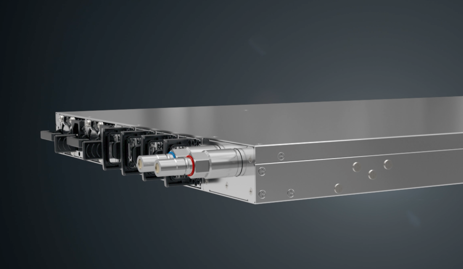 锐捷25.6T NPO硅光冷板液冷交换机