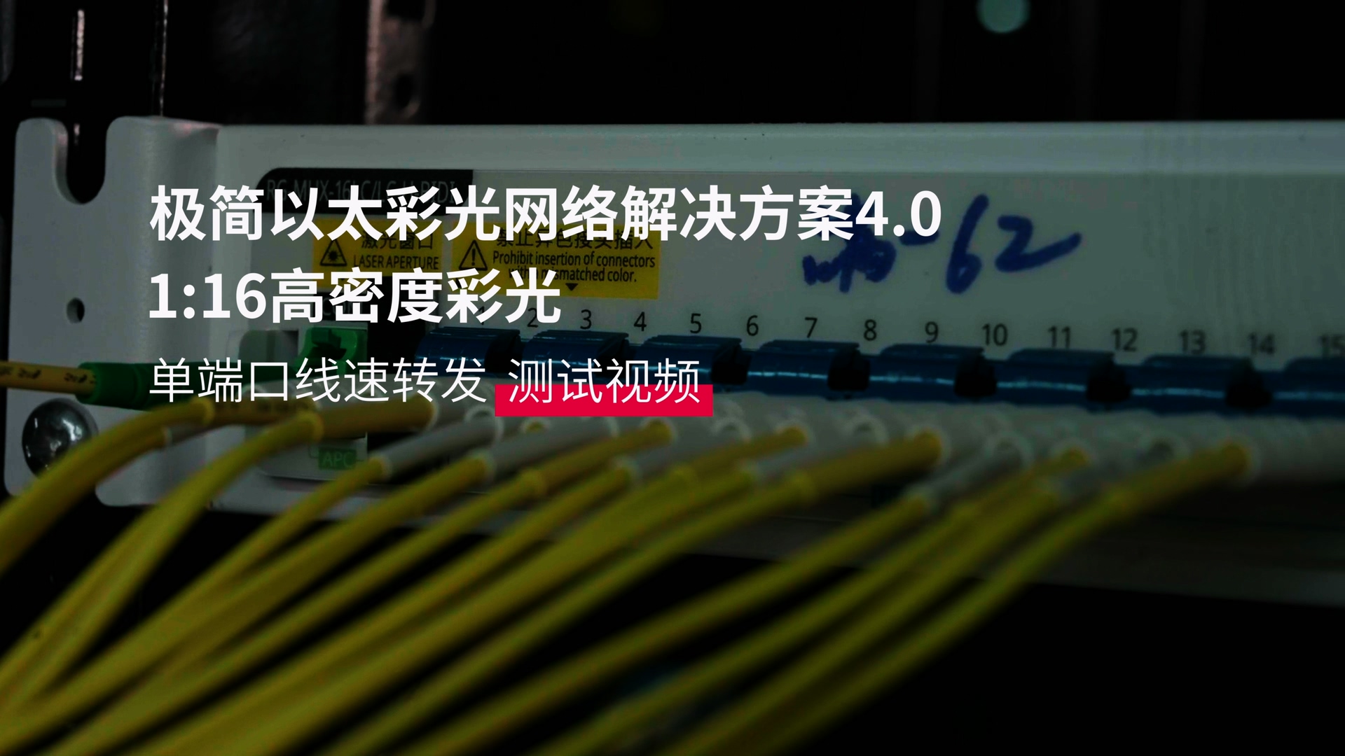 极简以太彩光4.0 方案 单端口160G线速转发测试